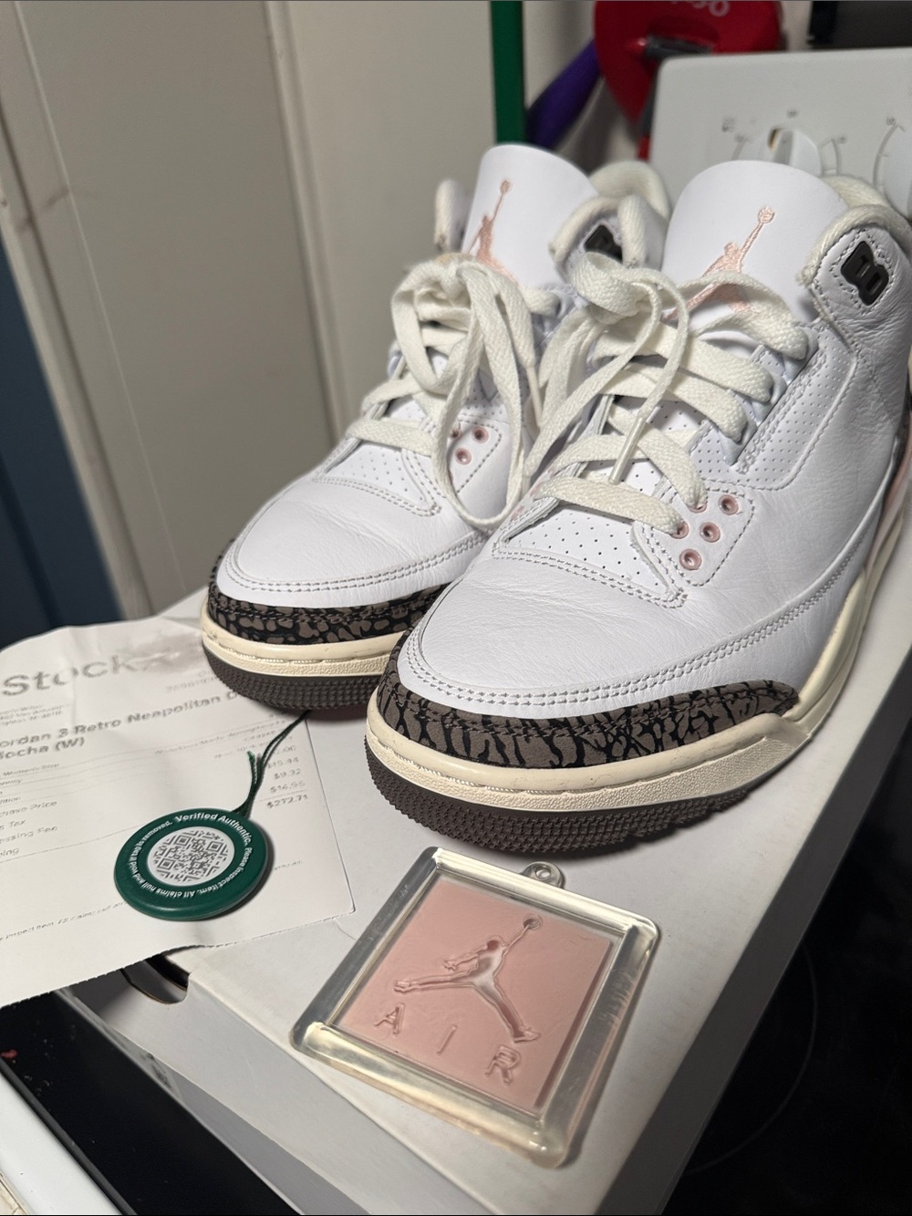 Jordan Women Sneakers with Pink Accents and Animal Print